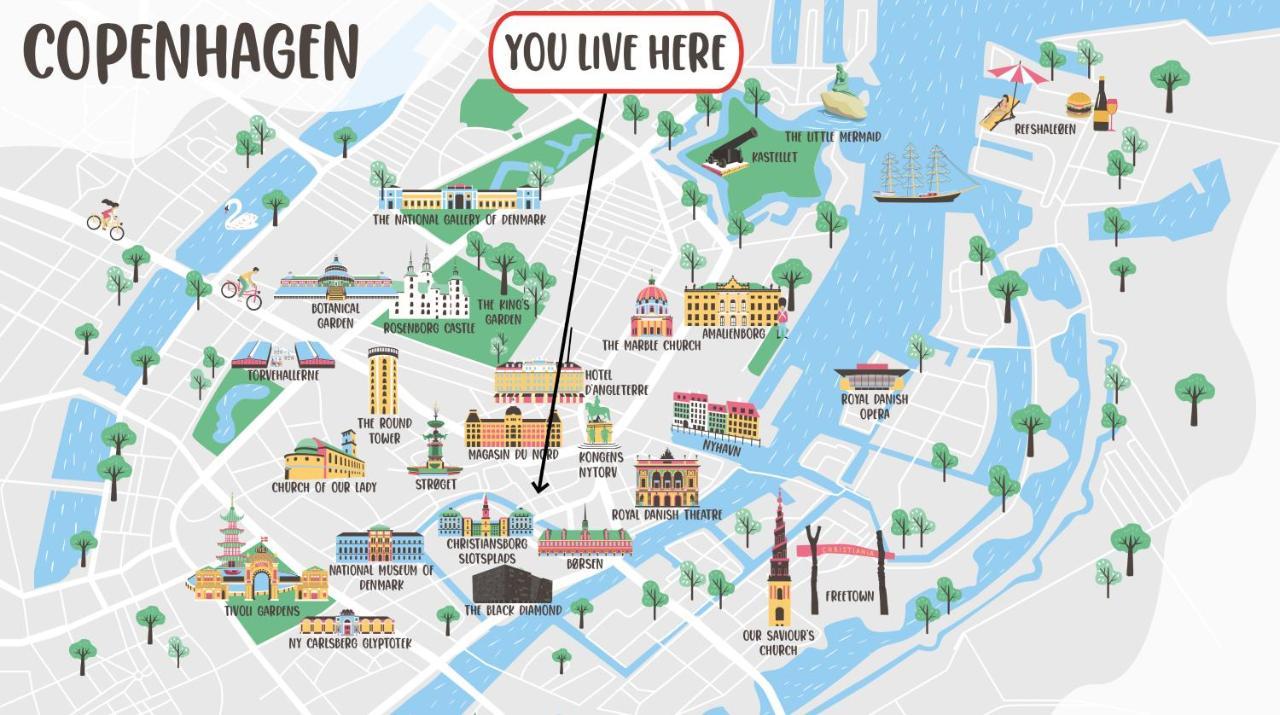 Large Apartment With Canal View In Central Cph City Copenhagen Luaran gambar